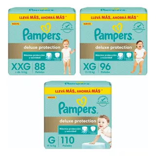 Pañales Pampers Premium Deluxe G / Xg / Xxg Ahorra Más 