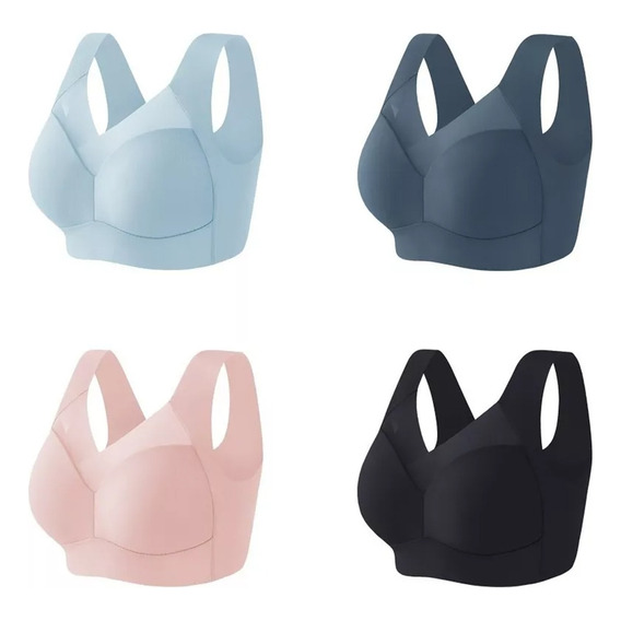 4pcs Sujetador Deportivo Mujer, Máxima Comodidad