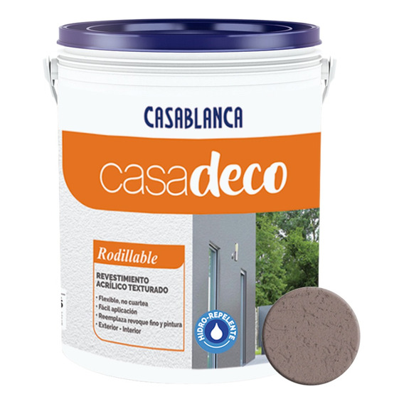 Casadeco Revestimiento Acrilico Texturado A Rodillo 25 Kg Color Savia De Anacardo