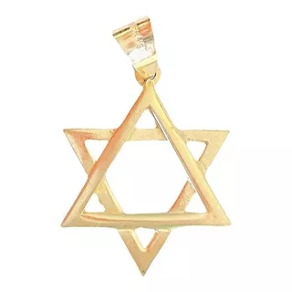 Dije Estrella De David 2 Triángulos 1.9 Cm Oro 10k Sabiduría
