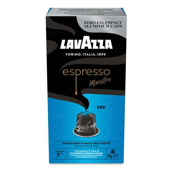 Café Espresso Maestro Descafeinado Lavazza 10 Capsulas