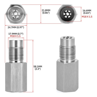 Mini Catalizador Universal Autos Sensor Oxigeno P0420 P0430