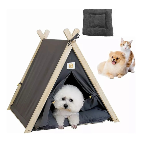 Cama Para Mascotas Tienda Casa De Perro Gatos Con Cojín