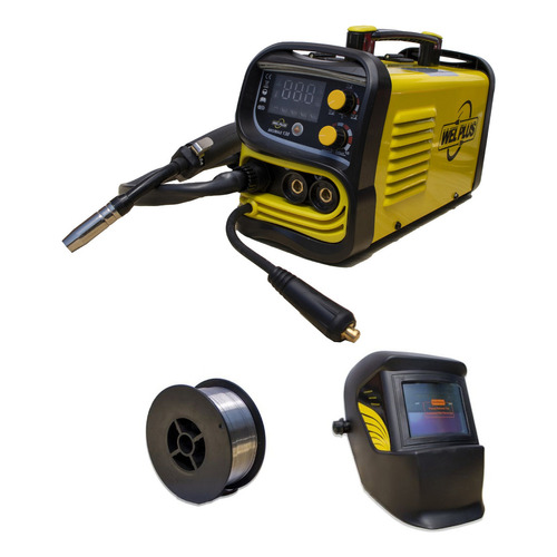 Kit Soldadora Y Careta Mig Inverter 130a Wel Plus Con Y Sin