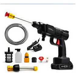 Pistola Da Água Lavadora Alta Pressão Recarregável Portátil Cor Preto 110V/220V no Mercado Livre com oferta e cupom de desconto