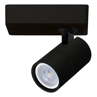 Aplique 1 Luz Spot Negro Movil Dicro Led Gu10 U1321n Mks