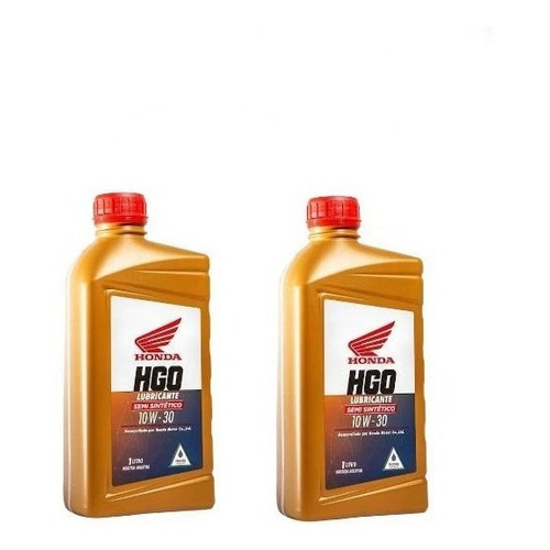 Aceite para motor Honda semi-sintético 10W-30 para motos y cuatriciclos de 2 unidades / 2L