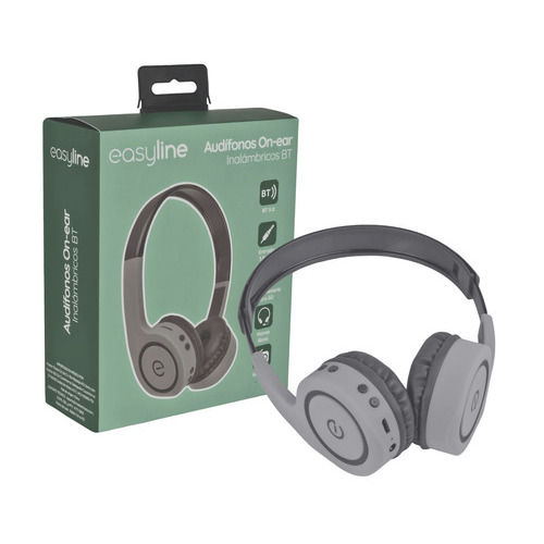 Audífonos Easyline On-ear Inalámbricos Bluetooth El-995265 Color Gris