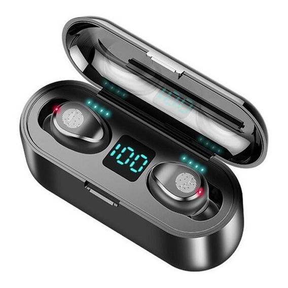 Auriculares Inalambricos Bluetooth 5.0 + Power Bank Mod. F9