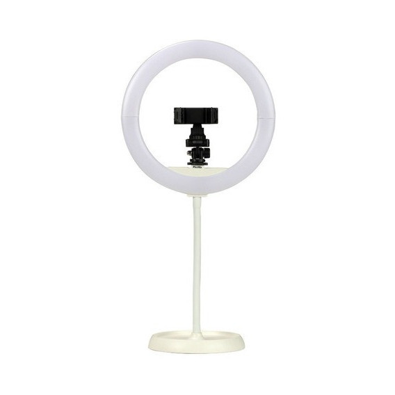 Aro Ring Led Ø26cm Iluminador Usb Phottix Nuada 10 Blanco Cálido-frío Con Adpatador Celular