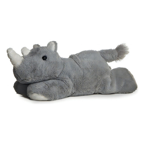 Peluche Rinoceronte bebé Ringo Aurora  Mini Flopsie gris claro