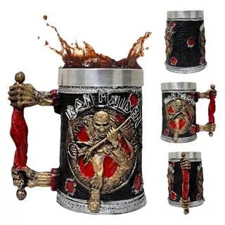 Caneca Iron Maiden Eddie Invasion Of Rarities Chopeira 500ml