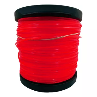 Bobina 2kg Fio De Nylon Duraline 3mm - 245 Metros - Redondo Cor Vermelho