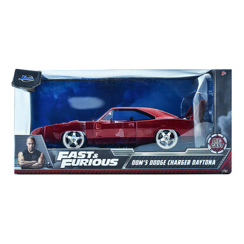 Fast And Furious Doms Dodge Charger Daytona 1:24 Jada Cd Color Vino