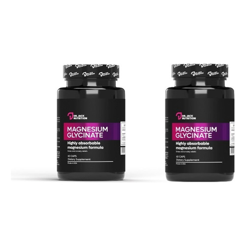 Pack X2 Glicinato De Magnesio 400mg - 60 Capsulas | Dr Jack 