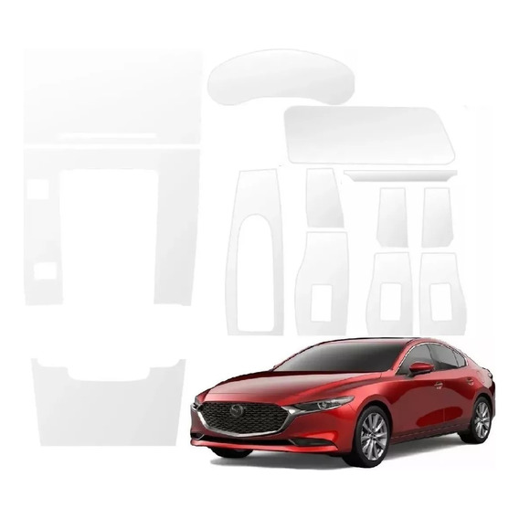 Kit Ppf Transparente Tpu Mazda 3 2019-2024 Protector Interio