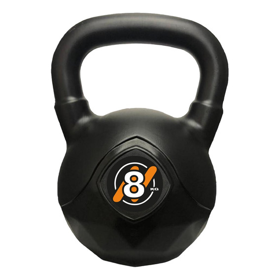 Pesa Rusa O Kettlebell 8kg Entrenamiento Funcional Gym Color Negro