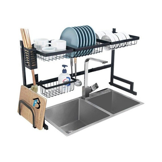 Escurridor De Platos Secado Multiuso Acero Inxidable 87cm