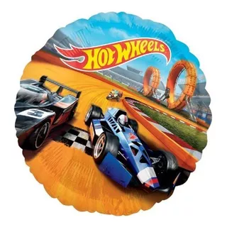 4 Globos Hot Wheels Carros Carreras Met 18 Fiesta Decoracion