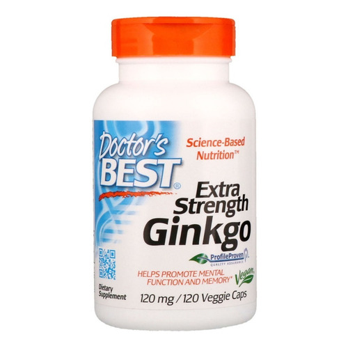 Ginkgo Biloba Extra Fuerte Doctor's Best X 120 Veggiecaps+pa