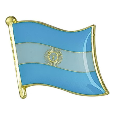 Pin Metalico Broche Bandera Argentina Pasaporte Viaje Pais