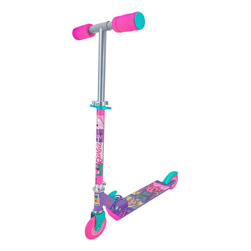 Scooter Apache Plegable Barbie 100mm Edad 5-8 Años Color Rosa