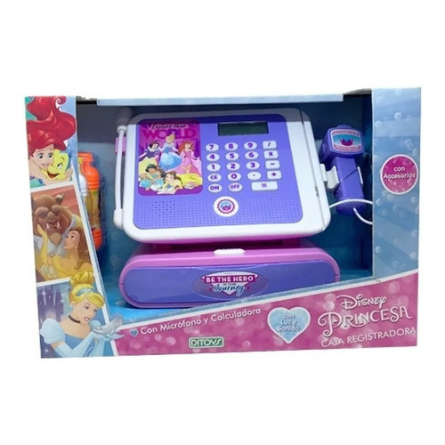 Caja Registradora Disney Princesas Color Violeta