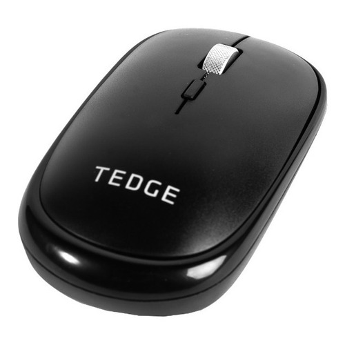 Mouse Inalámbrico Recargable Negro Tedge