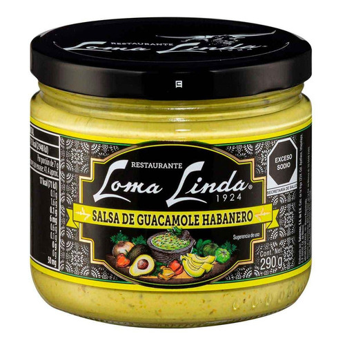 Salsa Loma Linda Guacamole Habanero 290 Gr