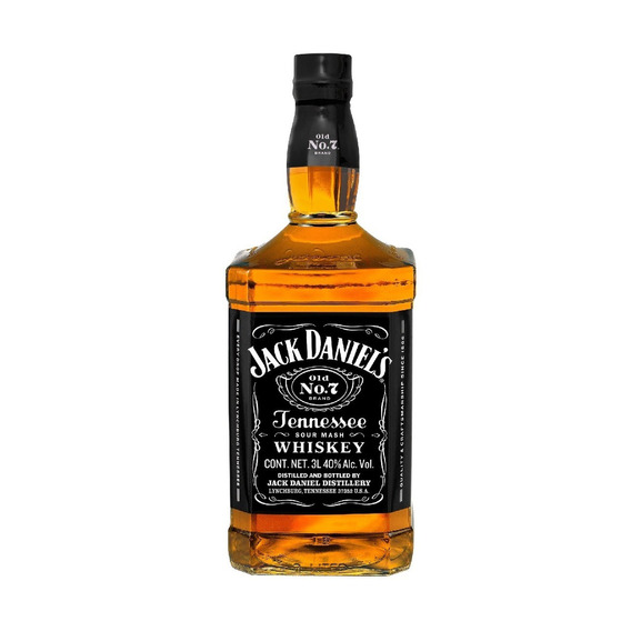 Whisky Jack Daniels Old N 7 40% De Alcohol 3 Litros