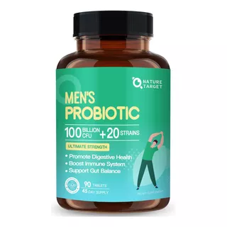 Probiotico Hombres + Prebioticos + Enzy + Vit 100 Bill Cfu