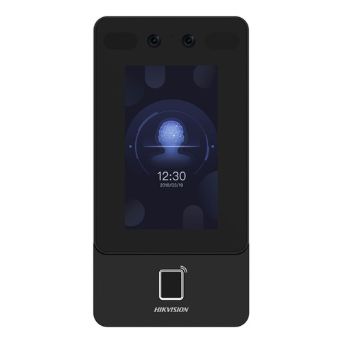 Reloj Checador Biometrico Wifi Facial Huella P2p Hik-connect Color Negro