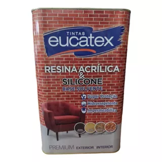 Resina Acrílica Brilhante Incolor Base Solvente Eucatex 5l