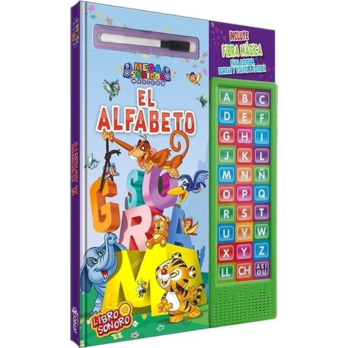 El Alfabeto- Con Fibra Para Escribir Y Borrar - Mega Sonidos