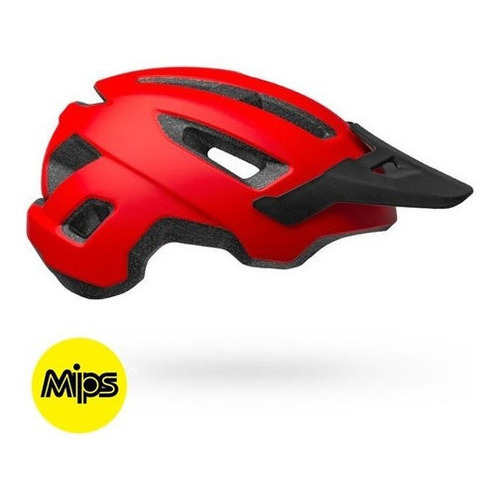 Casco Ciclismo Bell Nomad Mips Mat Color Rojo Talla Tu