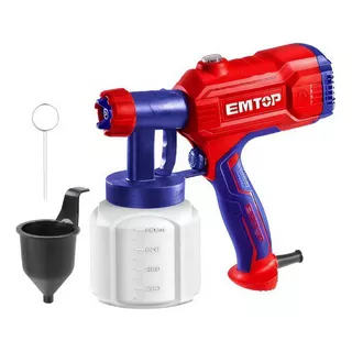 Pistola De Pintar Electrica  450w 110v 800ml Color Rojo