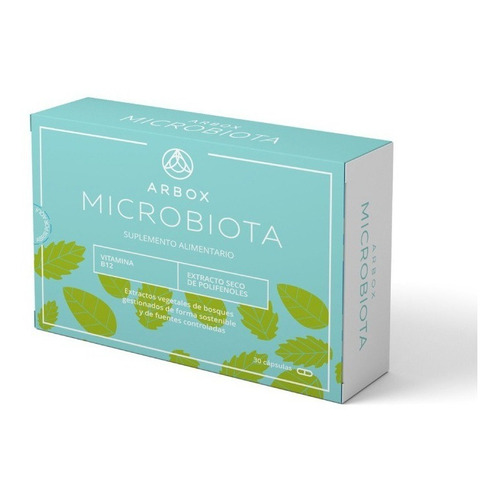 Suplemento en cápsula Arbox  Prebióticos Arbox Microbiota extracto seco de polifenoles en caja de 50mL 30 un