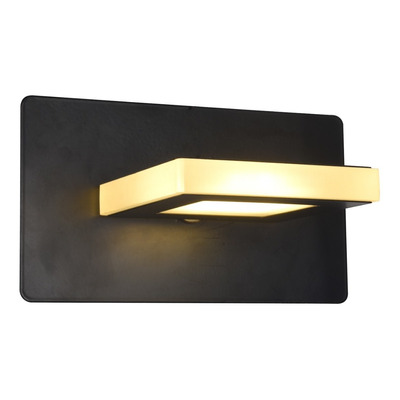 Aplique Plafon Led 1 Luz 5w Negro Deco Moderno Baño Mks