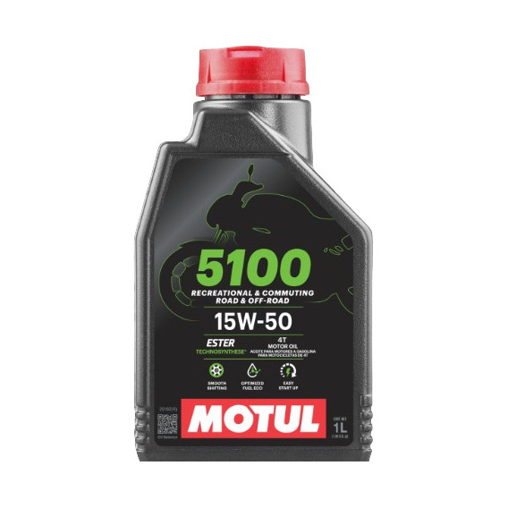 Aceite Moto 4t 5100 15w50 Semi Sintetico Motul 1l
