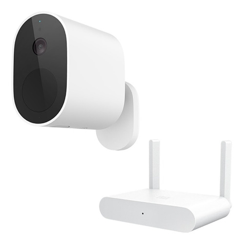 Set Cámara Seguridad Inalámbrica Exteriores 1080p - Xiaomi Color Blanco