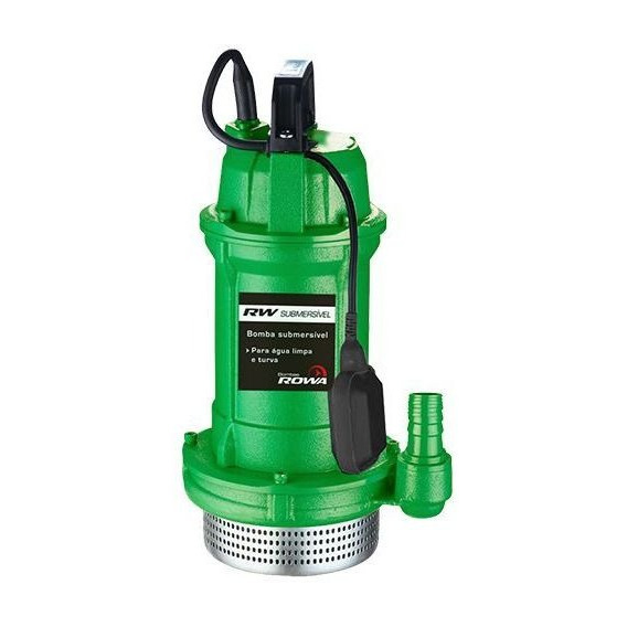 Bomba de agua limpia sumergible Rowa de 1/2 cv Rw 500 Plus, 220 V, verde