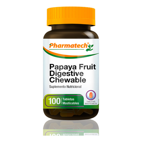 Papaya Digestiva (enzimas) Pharmatech 100 Tabletas