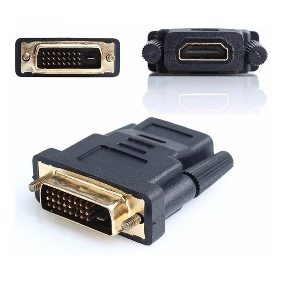 Adaptador Conversor Dvi 24 + 1 Macho A Hdmi Hembra 1080p Hd