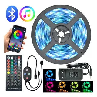 Tira Led Rgb 5050  Controladora Audio Rítmica Sonido Musica