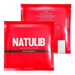 Chá Energético Natulib - Atacado - Kit 100 Unidades 