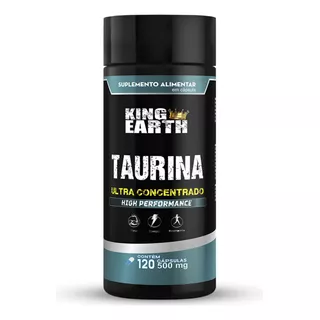 Taurina Pura High Performance 500 Mg 120 Cáps King Earth