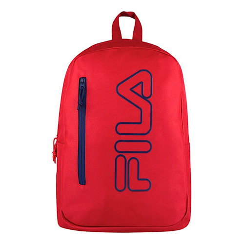 Backpack Fila Unisex F23l110120 Textil Rojo Diseño de la tela Liso