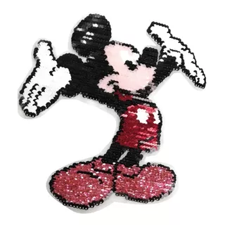 Parche Aplique De Lentejuelas Reversibles Mickey Mouse