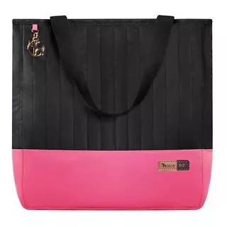 Bolsa Maternidade Coleção Cores - Preto E Pink