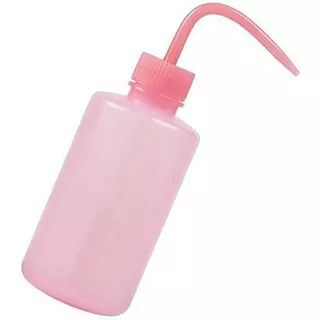 Botella De Plástico Rosa Para Limpiar Pestañas